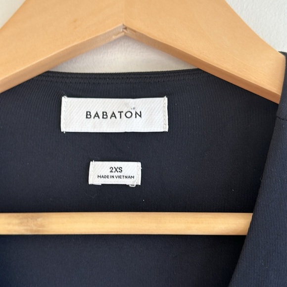 Babton Contour Crew Longsleeve Mini Dress In Black - Picture 4 of 4